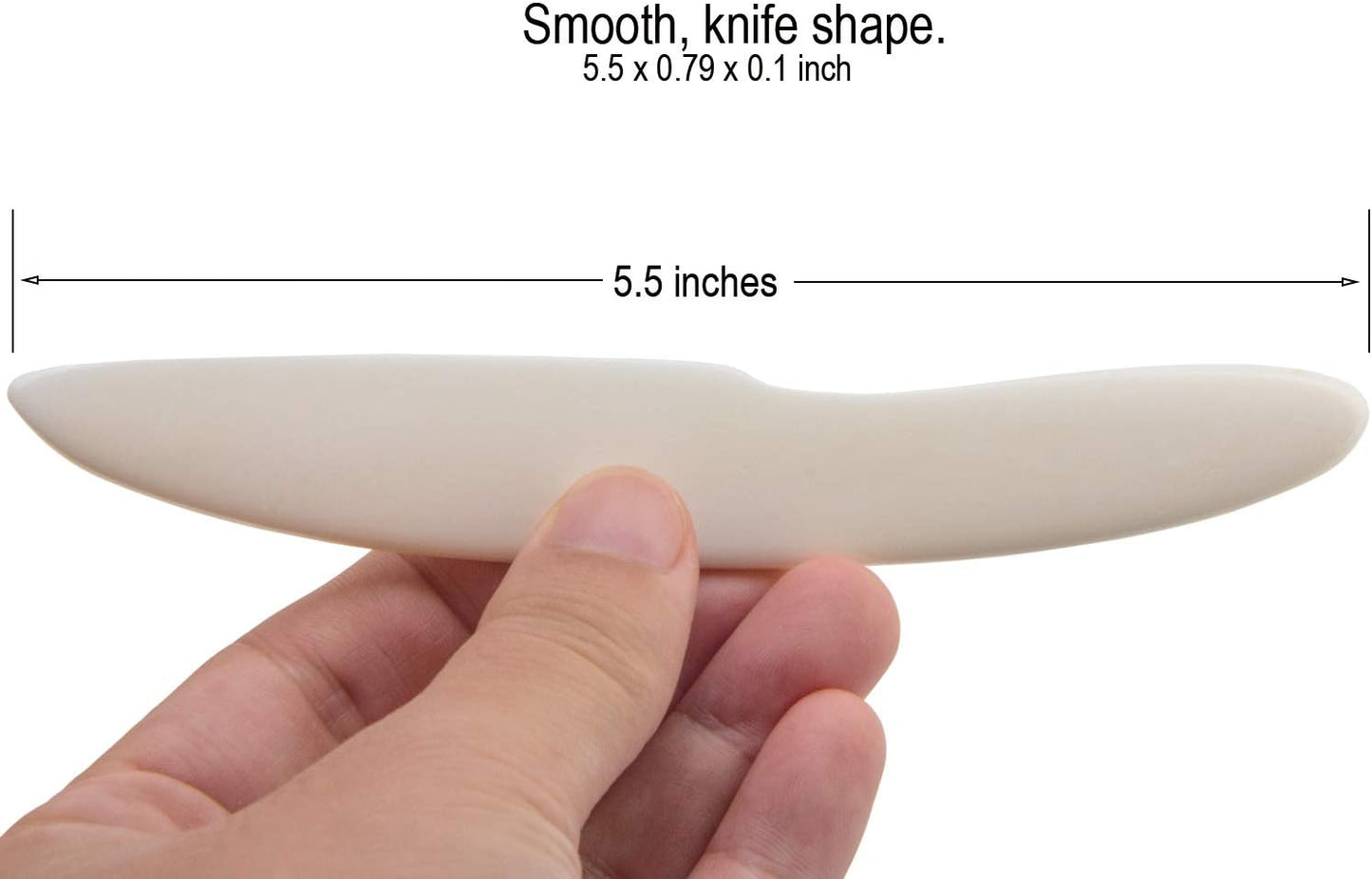 VENCINK Genuine Bone Folder Paper Creaser Crafting Scoring Creasing Scrapbooking Origami Tool for Paper Craft Cards Making Folding Score Board (5.5 x 0.79 inch)