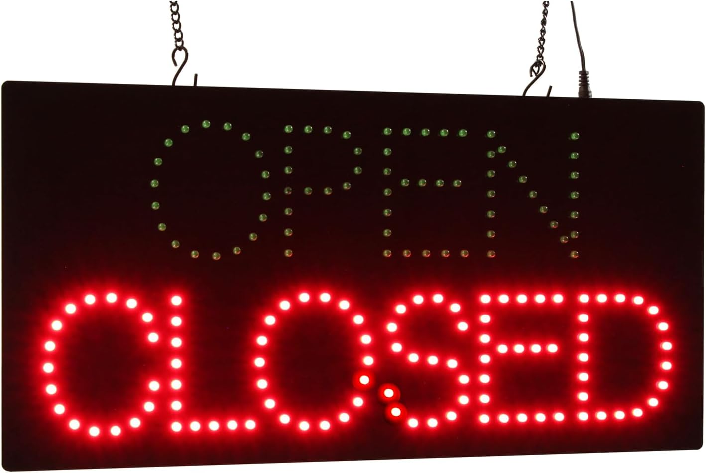 Open Closed Sign, Up-Down, 19"x10", 48x24cm, TOPKING, LED, Neon, Florescent, Signage, Signboard, Display, Billboard, Screen, Grand Opening, Gift