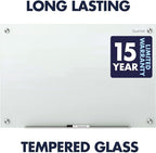 Quartet Magnetic Glass Dry Erase White Board, Infinity Frameless Mounting - Image 3