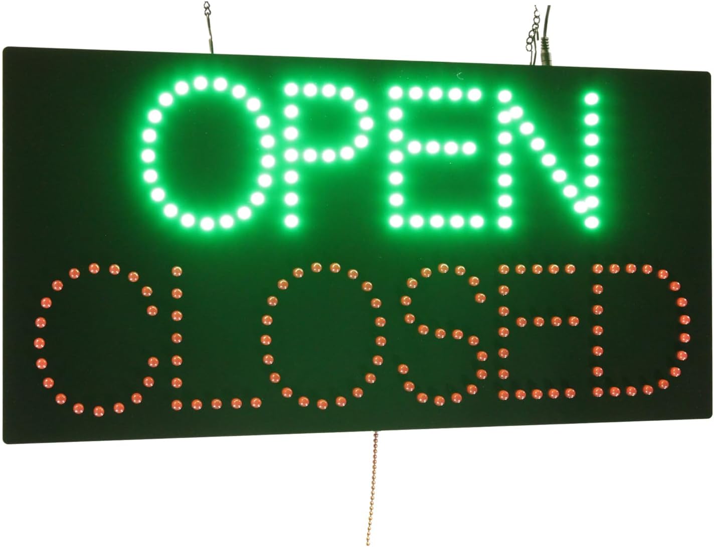 Open Closed Sign, Up-Down, 24"x12", 60x30cm, TOPKING, LED, Neon, Florescent, Signage, Signboard, Display, Billboard, Screen, Grand Opening, Gift