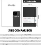 Dynta Hardcover Journal Notebooks, 10 Packs A5 Lined Journals Bulk - Image 2