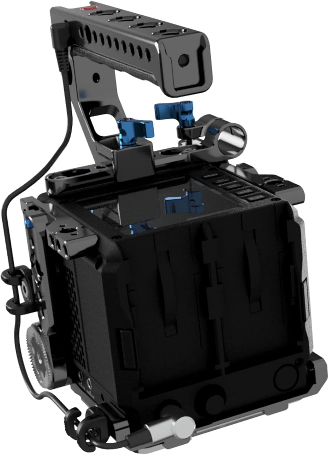 KONDOR BLUE x Armando Ferreira | MondoTies Cable Management Clips for Cameras | Cable organization, 1/4"-20 Mounted, Holds 2-3 cables, & Supports up to 20lbs of force (10-Pack) | Black
