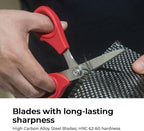 VAMPLIERS 8" Fiber Optic Kevlar Scissors Industrial Grade Carbon Steel Shears - Image 5