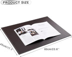 KINGFOM Desk Pad & Mat 24" x 18" Protector Large Mouse Pad PU Leather - Image 2