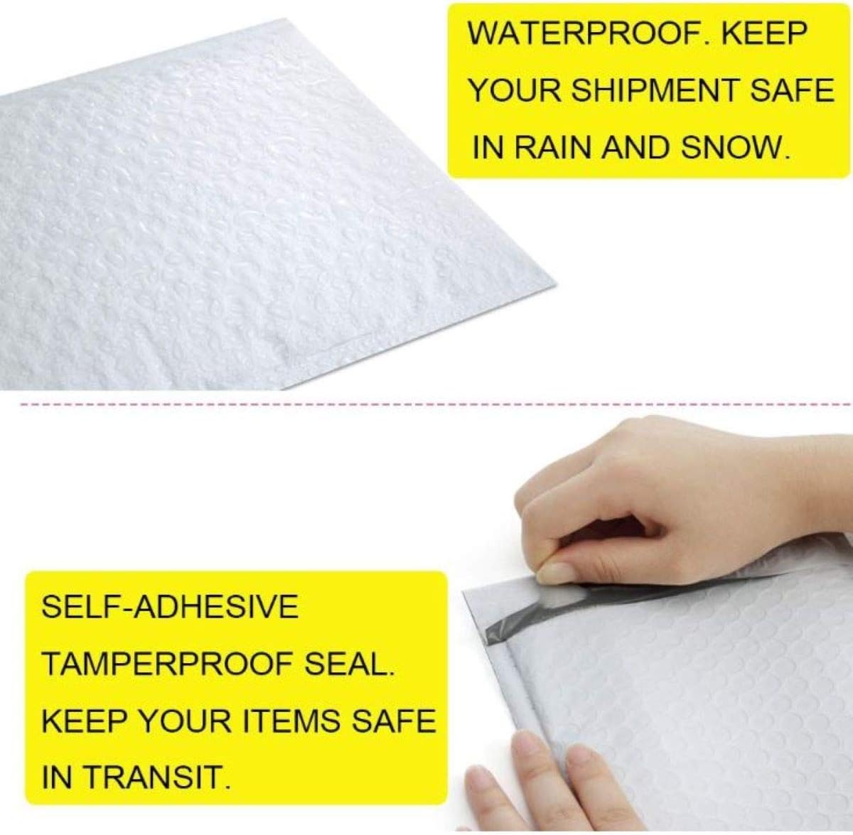 Secure Seal #3 8.5x14.5 Poly Bubble Mailers | Padded Shipping Envelope Mailers (Pack of 100)
