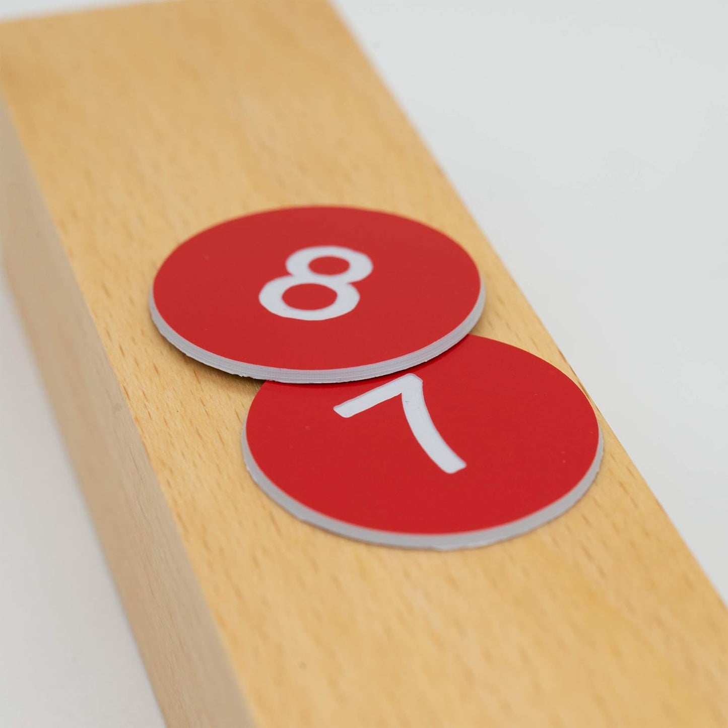 StayMax Plastic Number Tags Engraved Numbered Tags Without Hole (101-200, Red)