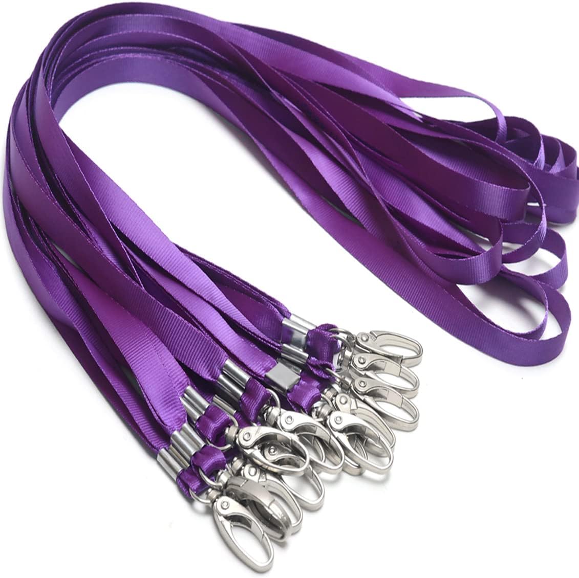 Lanyards for Id Badges Holder Bulk Lanyard with Clip Swivel Hooks for Name Tag ID Badge Holder,Students, Employees