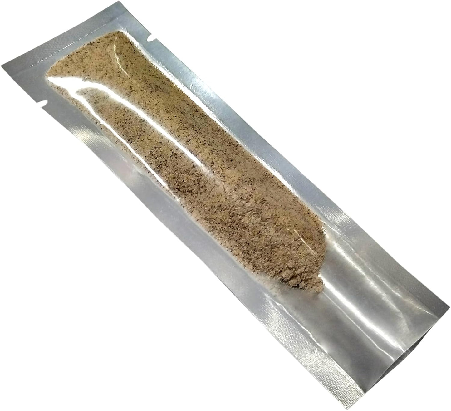 PABCK 500 Pcs 1.57x6.5 inch (inside size 1.18x6.1 inch) Clear Front Vacuum Heat Sealable Foil Bag Mylar Packets for Travel Sample Packaging Spice Candy Chololate Coffee Food Storage Aluminum Pouch