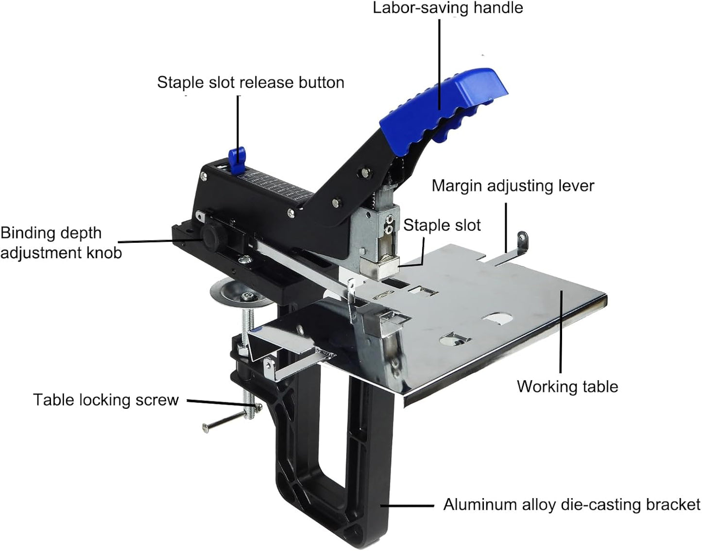 RAYSON SH-04 Heavy Duty Stapler Manual Stapling Both Saddle and Flat