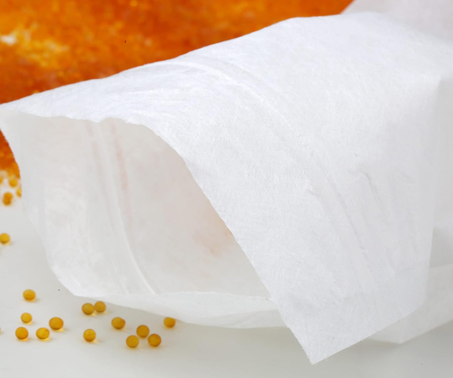 60 Packs Breathable Paper Bags, Zip Lock Storage Bags for Small Items, Silica Gel Beads, Desiccant, Jewelry, Samples, 4.3 by 6.3 Inch