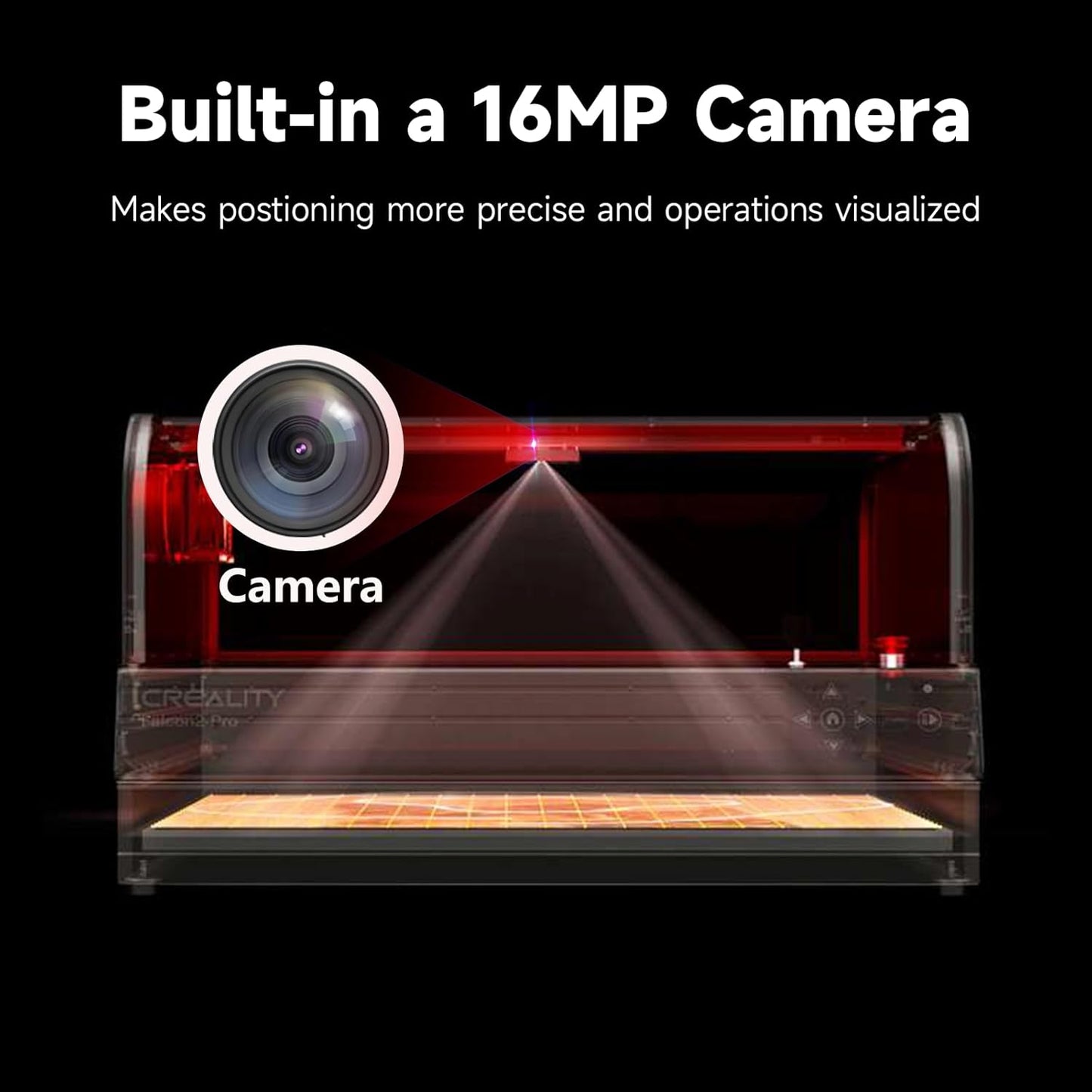 Creality Laser Engraver Falcon2 Pro 22W, Desktop Diode Laser Cutter and Engraver Machine with Enclosure,Smart Camera,Air Assist,CNC Machine for Wood Acrylic Leather (Laser 22W)
