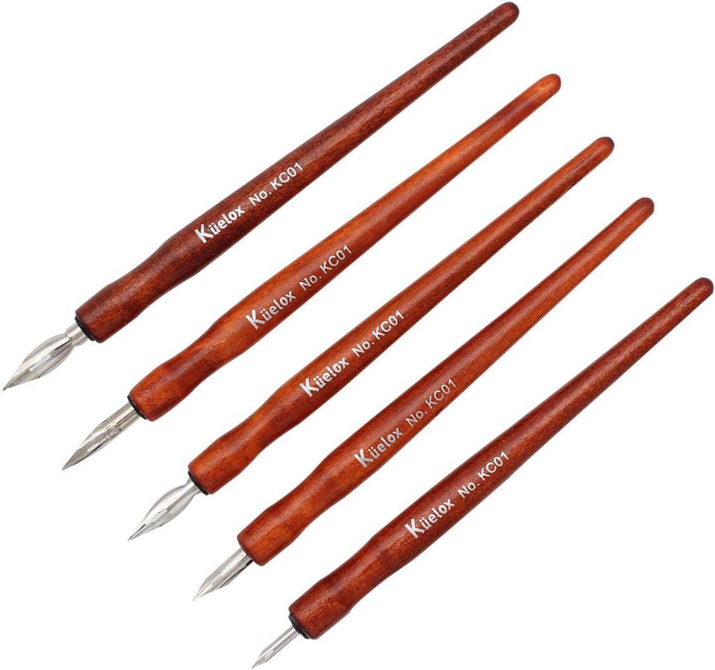 Redwood Professional Manga Pen Dip Pen Set Manga Cartoon Comic Drawing Painting Kit - 5 Pcs