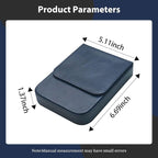 Leather 6 Fountain Pen/Pencil Tray Case, Magnetic Closure - Image 2