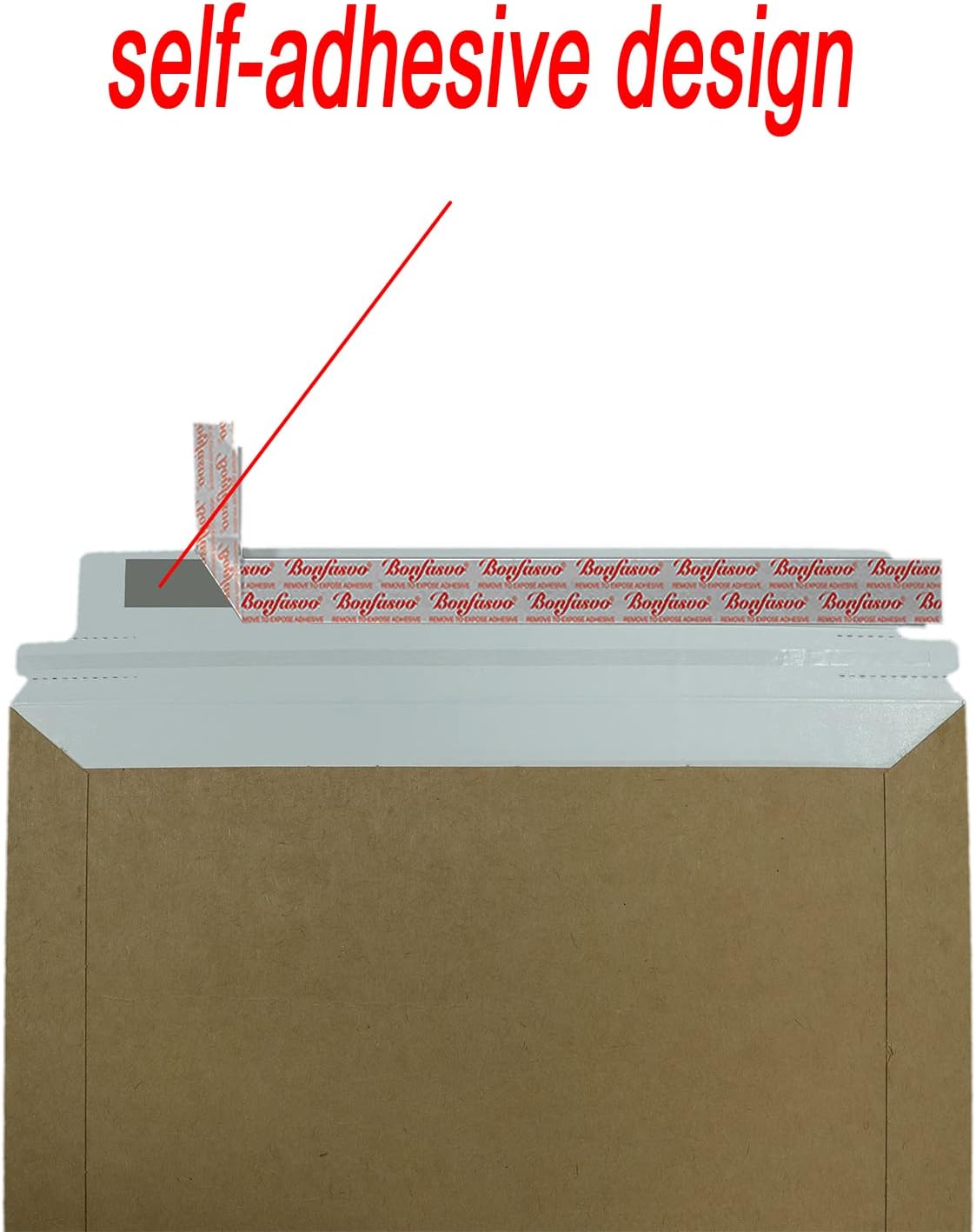Rigid Mailers 30 Pack 9.5 x 12.5 inches Brown Self Seal Stay Flat Bulk Cardboard Kraft No Bend Mailers Peel and Seal for Document Photos Pictures Papers Files CD