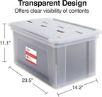 STAPLES Wing Lid File Totes, Letter Size - Image 5
