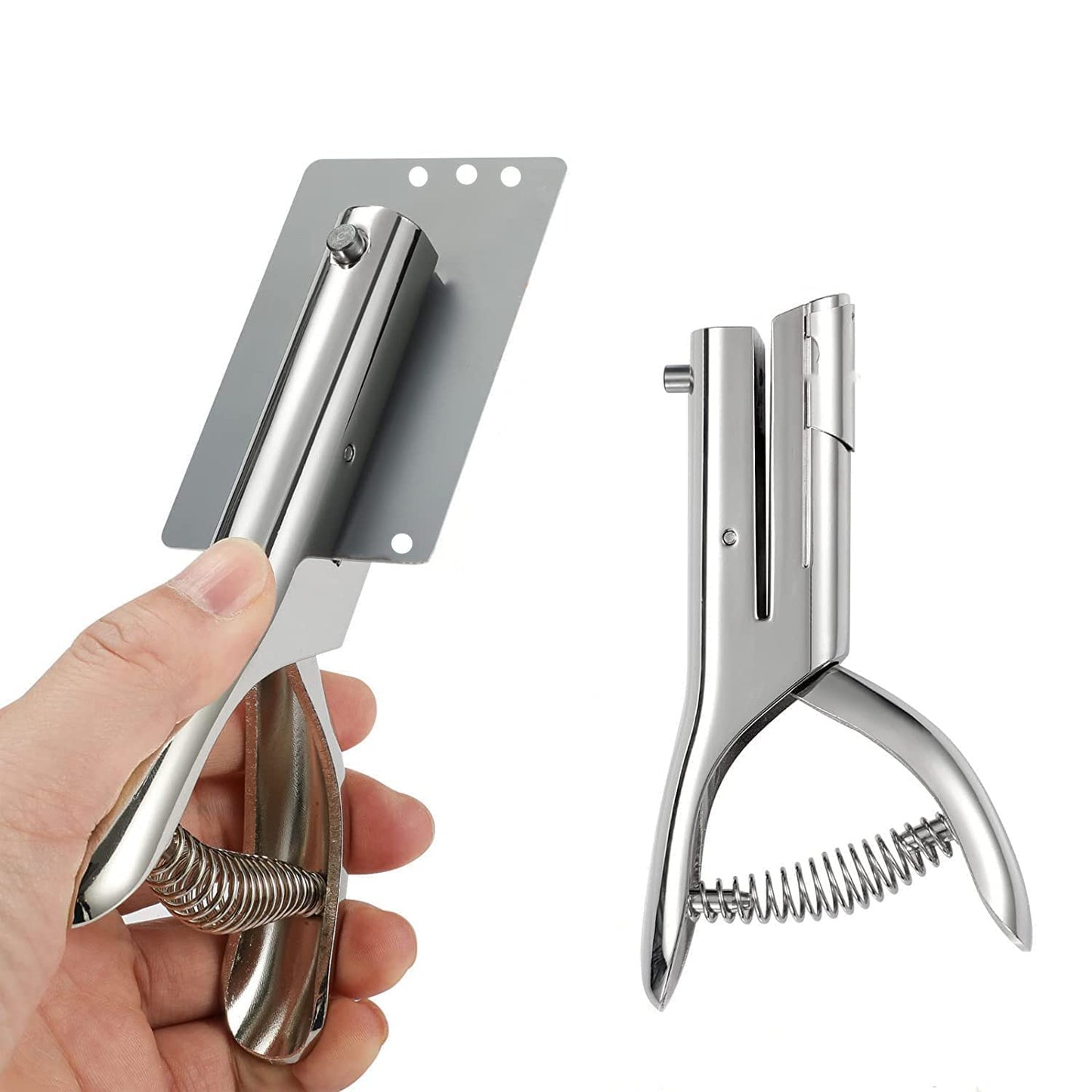 Heavy Duty 8MM Hole Punch - Single Hole Punch, Portable, Paper, Card, Plastic, Cardboard (5/16''-8MM)