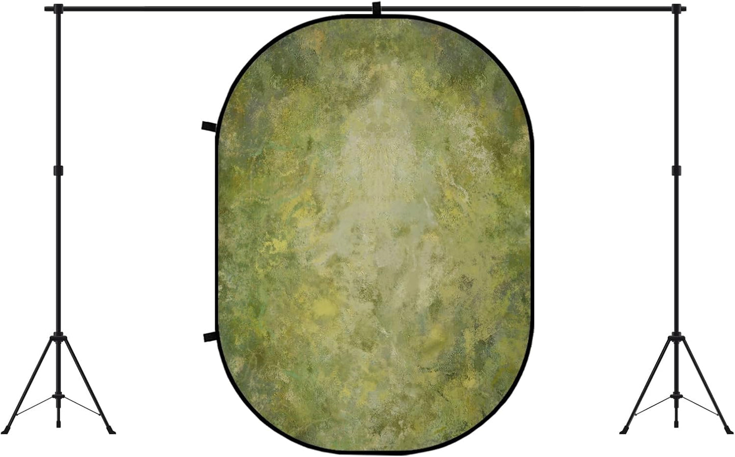 Kate Collapsible Backdrop Pop up Photo Backdrops Foldable Background Portable for Headshot,Portrait Photography,Video,5x6.5ft,Green/Brown