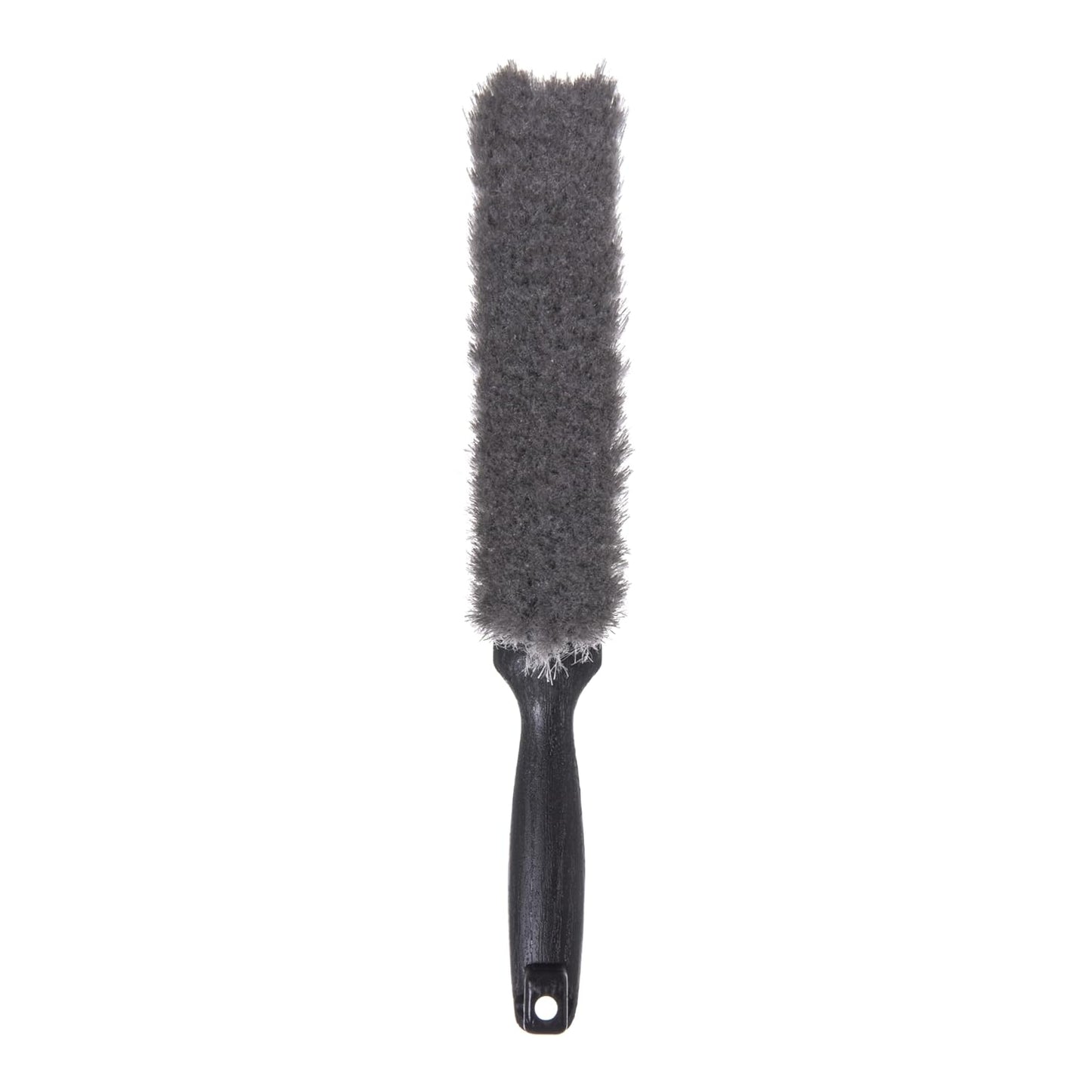 SPARTA Flo-Pac Counter Brush, Bench Brush, Dustpan Brush with Flagged Bristles for Counters, Floors, And Fireplace, 8 Inches, Gray