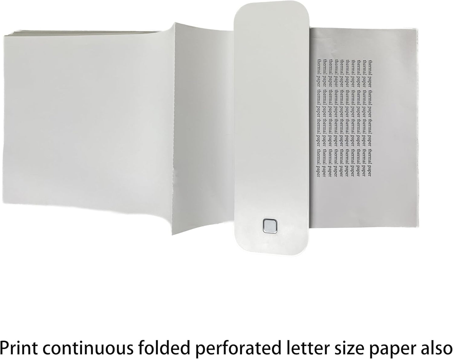 IOOIOO D210 Portable Printer, Wireless Inkless Bluetooth Thermal Printer for Tattoo Stencil Transfer Paper, for 8.5 x 11 Letter, A4 Rolled & Folded Thermal Paper (White, with Carrying Case)