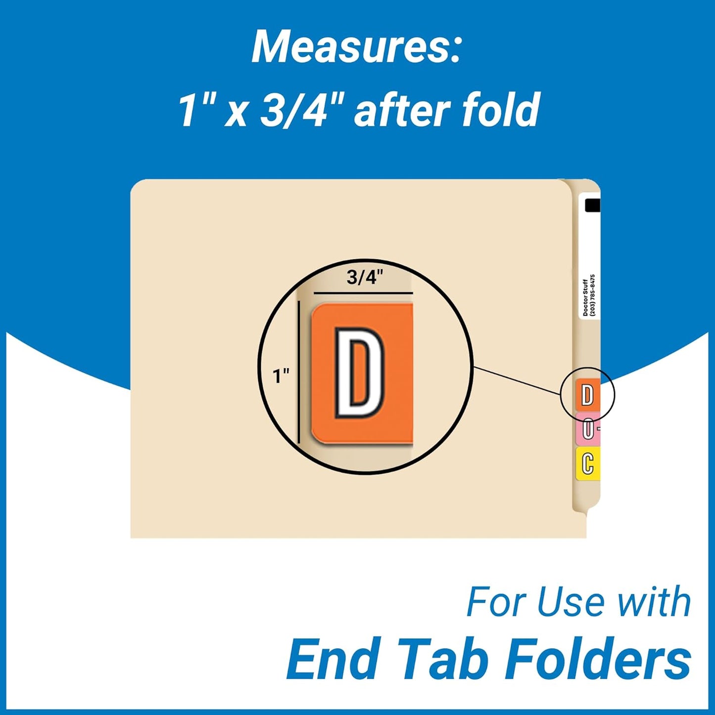 Alphabet Labels for File Folders, A to Z Plus Mc Complete Set, NO File Box and Indexes, Doctor Stuff, 126 Stickers of Each Letter, 3402 Labels, Barkley/Sycom FABKM - BRAM Series Compatible Stickers