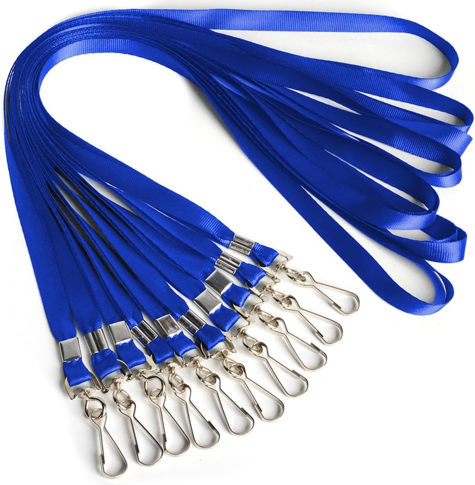 Lanyards for Id Badges Lanyard with Clip Swivel Hooks for Name Tags ID Badge Holder, Employees, Students, Attendees