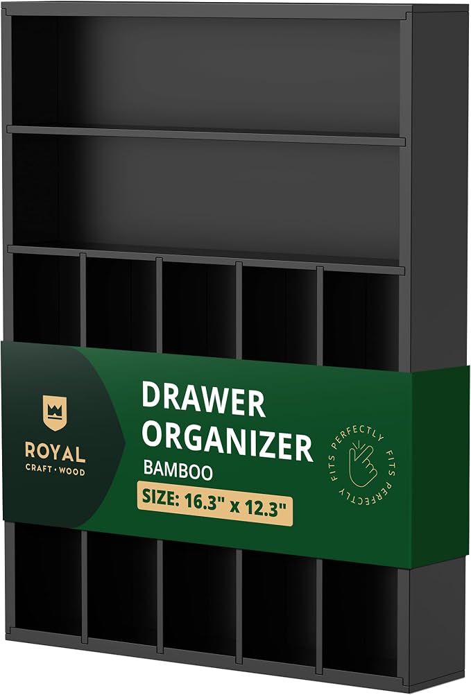 Luxury Bamboo Kitchen Drawer Organizer by ROYALCRAFTWOOD