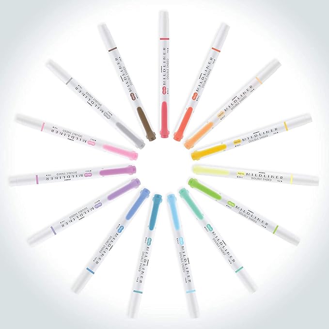 Zebra Pen Mildliner Double-Ended Highlighter Set, Broad and Fine Point Tips - Image 4