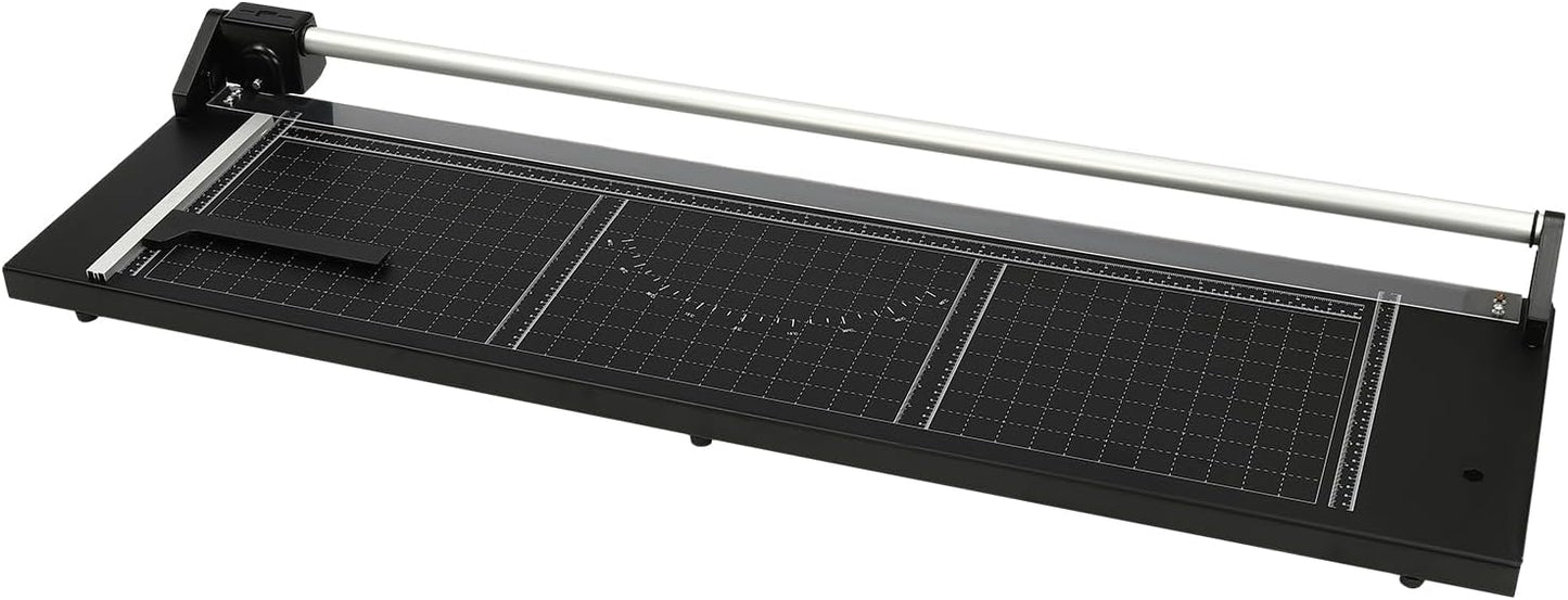 24/36 Inch Manual Rotary Paper Trimmer Precision Photo Paper Cutter for Craft Paper, Photo, Coupon, Label and Cardstock (36in)