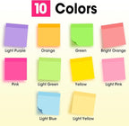 150 Pads Sticky Notes 3x3, Self-Stick Pads Bulk Bright Colors, School Supplies - Image 2