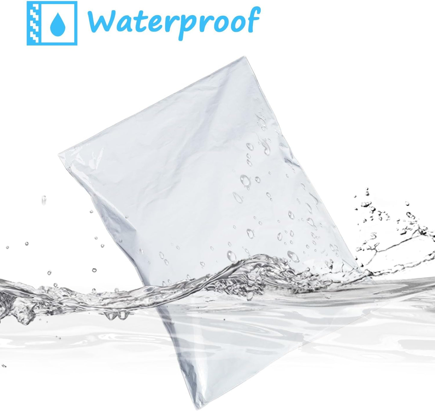 200PCS Poly Mailers 10 x 13 Inch, 5 Layer Waterproof Shipping Bags for Mailing, Clothing, Books and Package, 1.77 Mil Strong Adhesive Self Sealing Postal Envelopes for Small Business, White