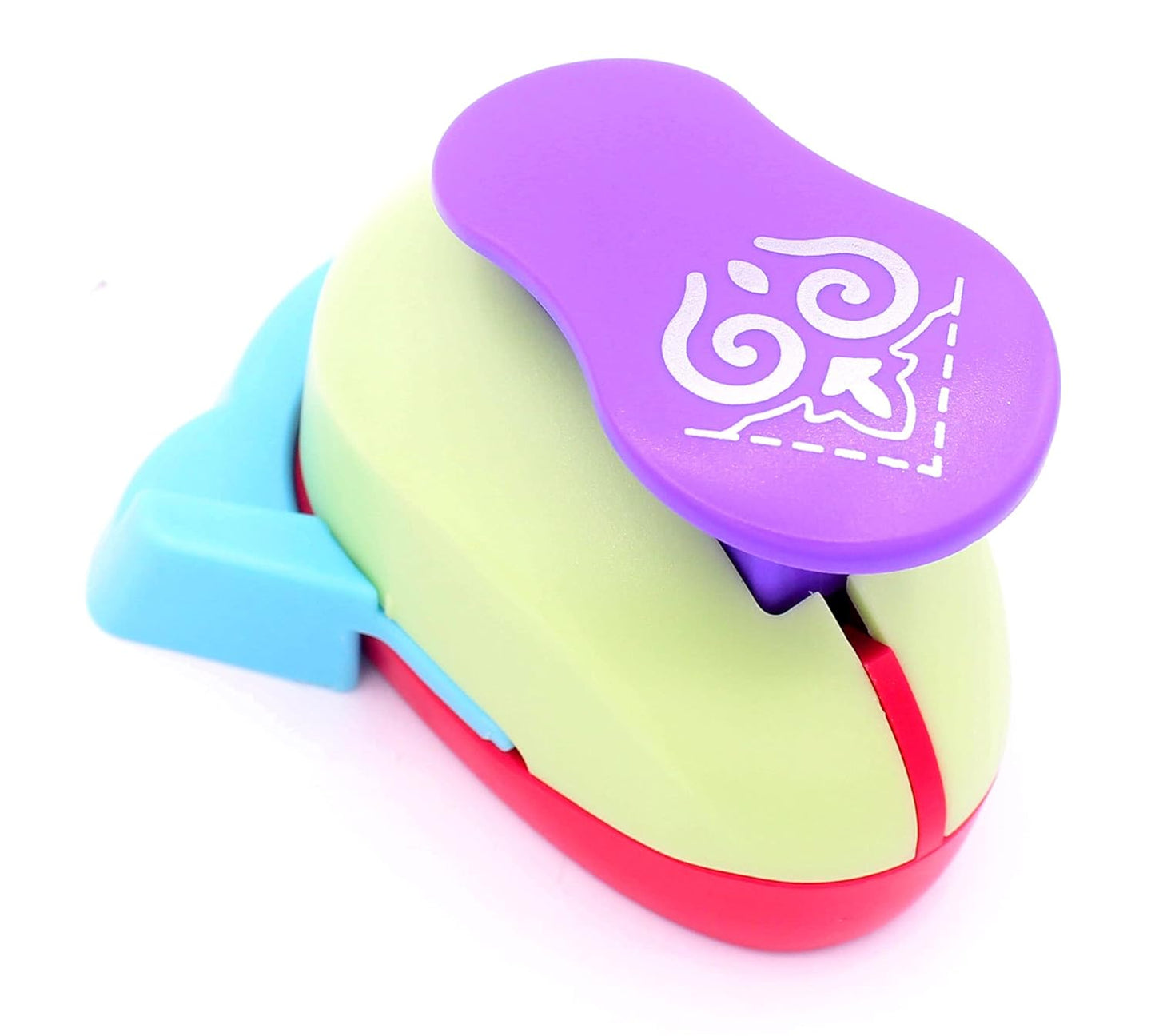 Kucaaa Craft Lever Corner Punch Eambossing Puncher Fancy Corner Punch Hollow Right-Angle Handmade Scrapbooking Embossing Punch (Flame Pattern)