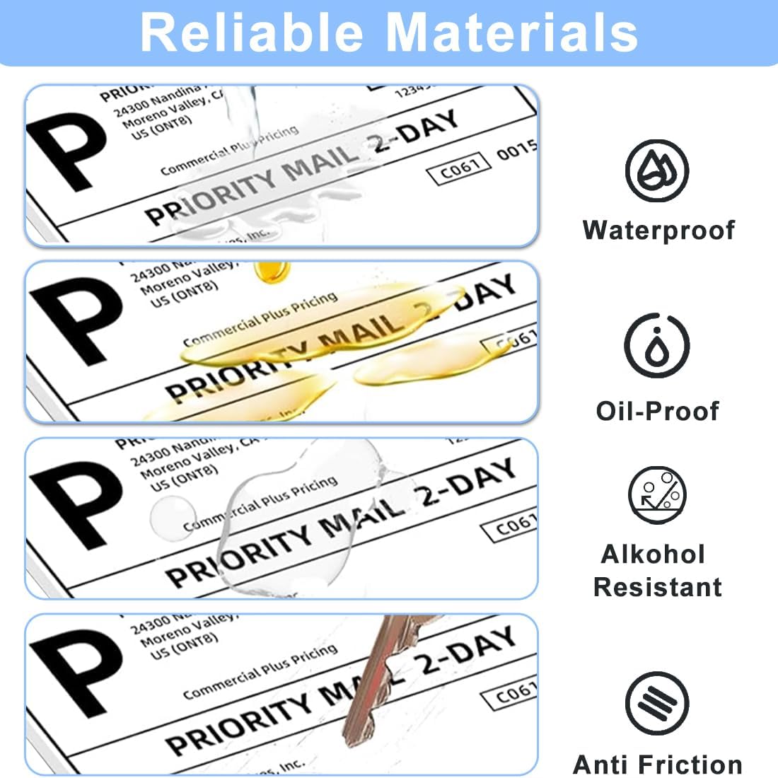 Shipping Thermal Labels, Pack of 16000 Perforated 4x6 Shipping Label Papers, FanFold Thermal Printer Labels, Sticker Labels to Write on, Permanent Strong Adhesive, Commercial Grade