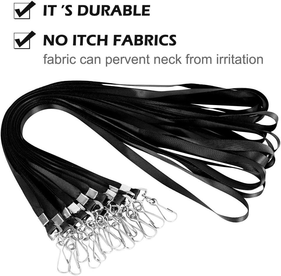 Lanyards for Id Badges Lanyard with Clip Swivel Hooks for Name Tags ID Badge Holder, Employees, Students, Attendees