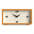 JONES CLOCKS® Odeon Desk Clock | Modern Rectangular Design | Mustard Yellow | by JONESCLOCKS
