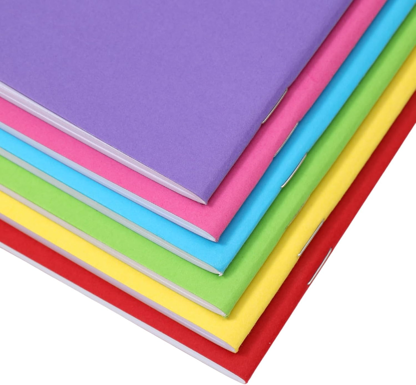 48 Pack Blank Books for Kids to Write Stories, Mini Notebooks Bulk Small Unlined Journals for Arts & Crafts, Drawing, Sketching - 6 Bright, Fun Colors - 4.3 x 5.6 In
