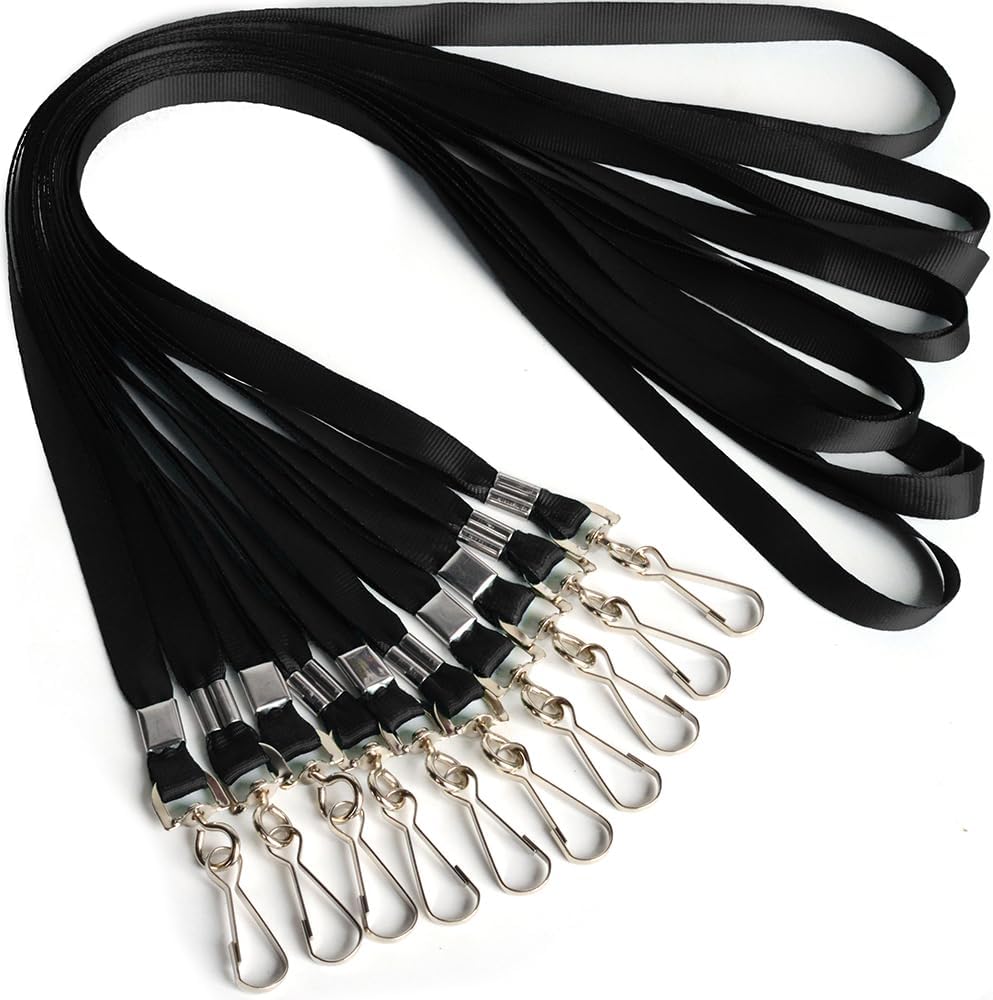 Lanyards for Id Badges Lanyard with Clip Swivel Hooks for Name Tags ID Badge Holder, Employees, Students, Attendees