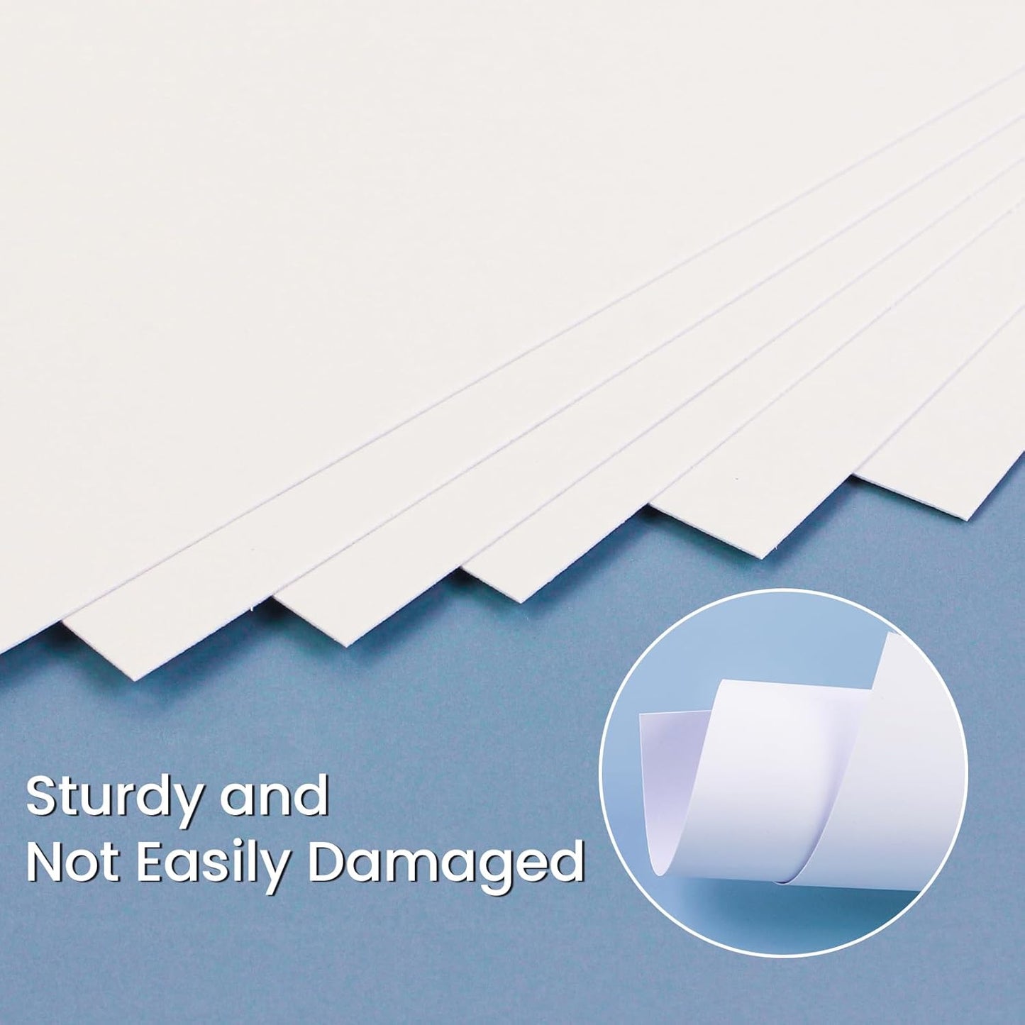 50 Sheets White Cardstock Thick Paper 4 x 6, 250gsm/92lb Blank Heavy Cards Stock for Invitations, Printing, Postcards, Thankyou Cards, Index Cards, DIY Cards (White, 4 x 6 inch)