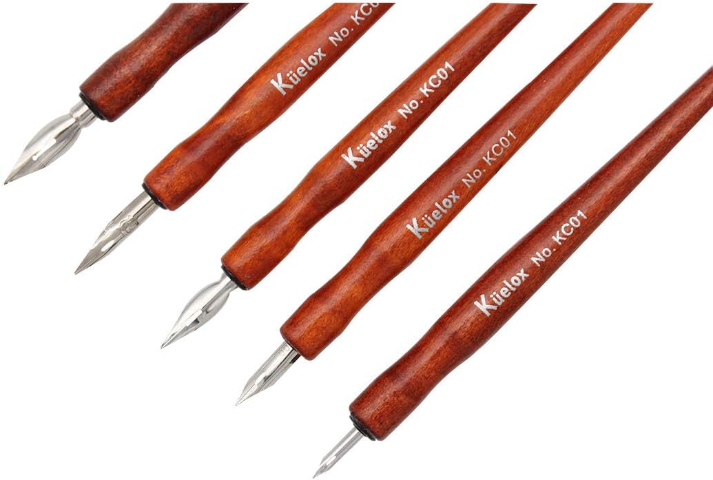 Redwood Professional Manga Pen Dip Pen Set Manga Cartoon Comic Drawing Painting Kit - 5 Pcs
