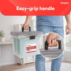 STAPLES File Box File Portable Tote, Letter Size - Image 6
