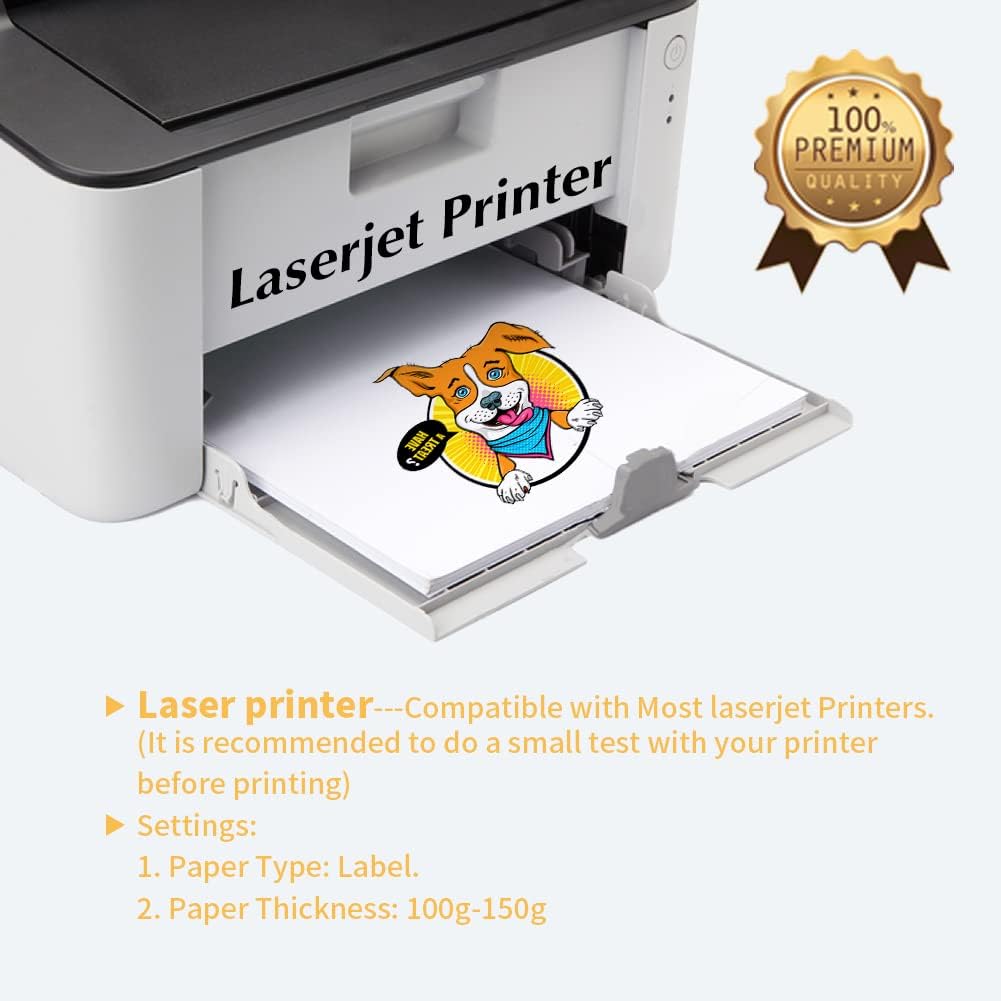 TransOurDream Tru-Heat Transfer Paper for Laserjet Printer (20 Sheets 8.5x11, 1.0) Printable HTV Heat Transfer Vinyl for T Shirts Iron on Transfers for Dark Fabrics (TRANS-LAS1-D-20)