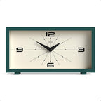 JONES CLOCKS® Odeon Desk Clock | Modern Rectangular Design | Green | Stylish by JONESCLOCKS