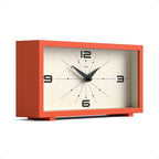 JONES CLOCKS® Odeon Desk Clock | Modern Rectangular Design | Orange | Stylish - Image 3