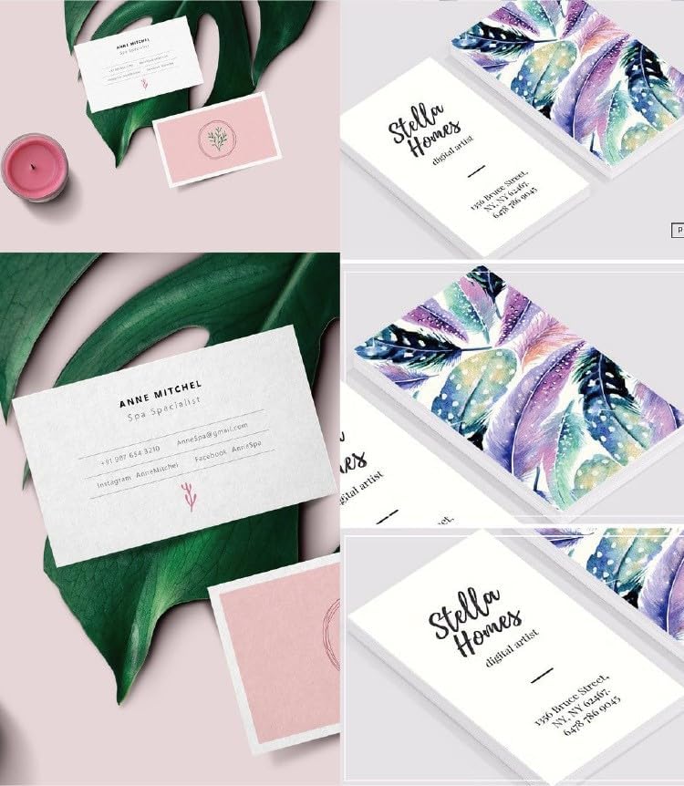 100pcs custom business cards thank you cards with logo picture 300gsm coated paper laminate two-sided printed (style 12)