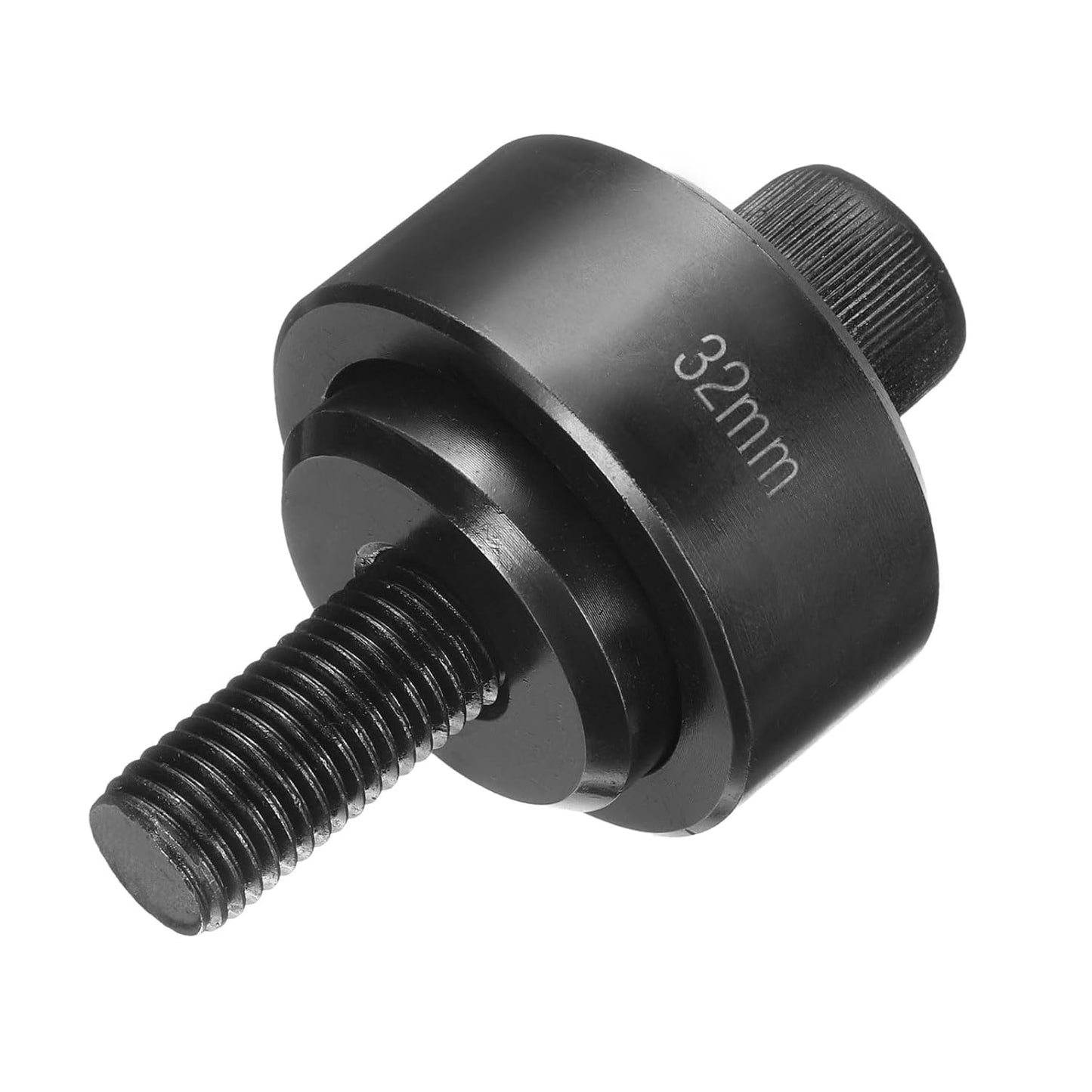 HARFINGTON Sheet Metal Punch Hole Punch 32mm Bearing Steel Precise Cutting Manual Knockout Punch Kit for Metal Steel Plate Sink Stainless Steel, Black