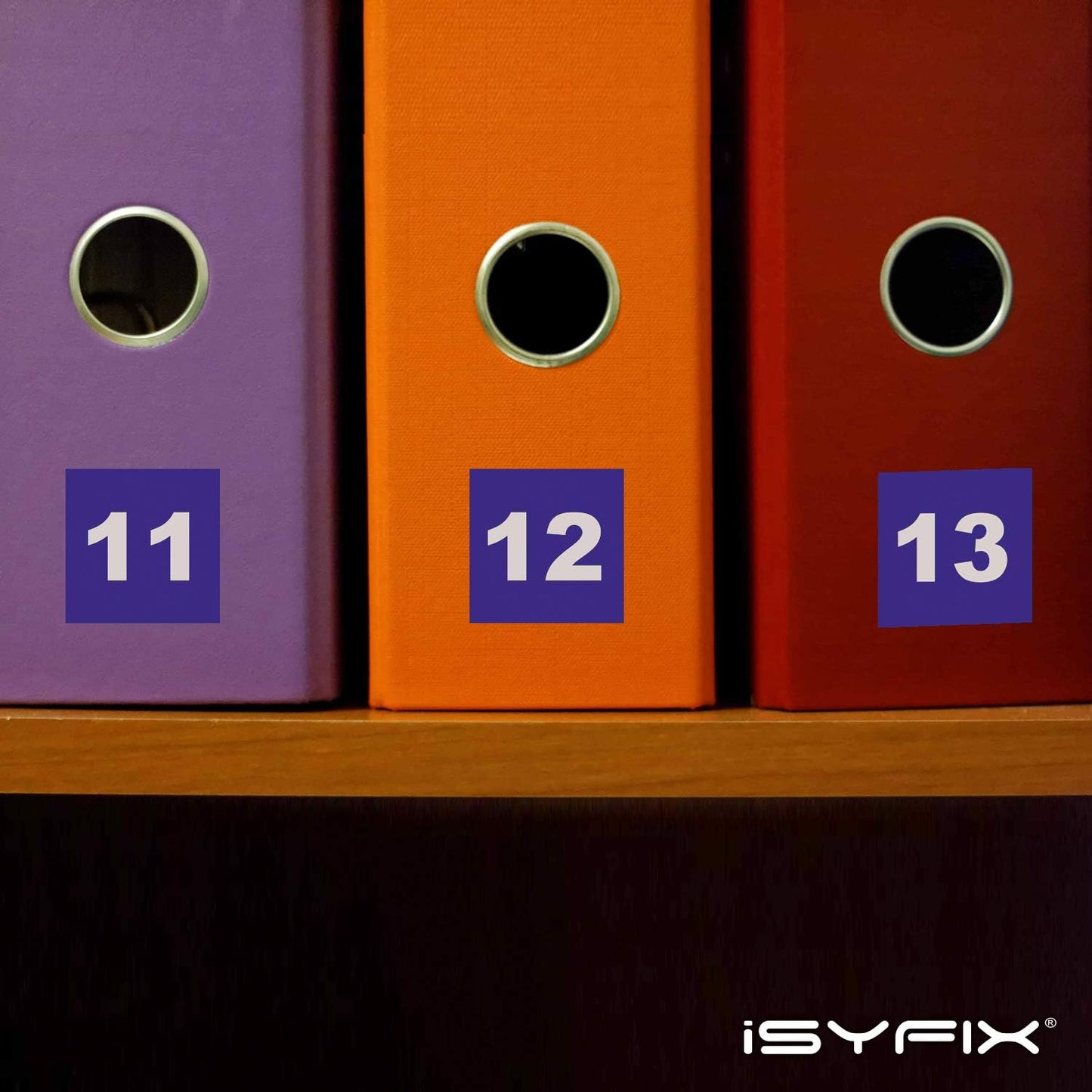 iSYFIX Blue Consecutive Number Stickers – 1 to 100, 1-inch, 1 Set – Vinyl Self Adhesive Premium Decal, Ideal for Inventory, Storage, Organizing, Boxes, Bins, Toolbox, Lockers & More, Indoor/Outdoor