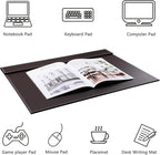 KINGFOM Ultra-Smooth PU Leather Desk Pad & Mat Office Desk Drawing & Writing - Image 4