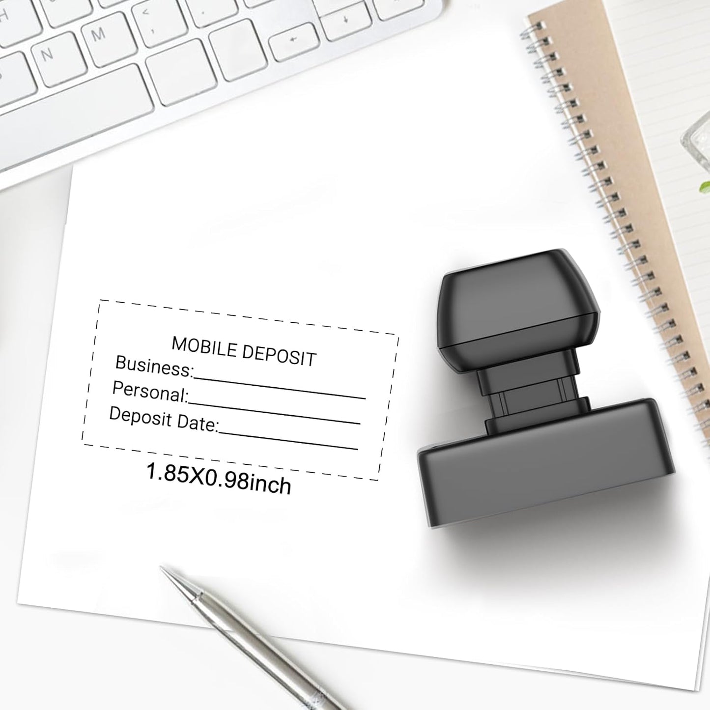 Personalized Custom Self-Inking Stamp - Up to 5 Lines of Custom Text with Clear, Consistent Impressions & Effortless Stamping