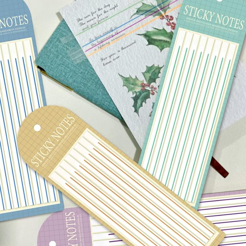 Sticky Note Tabs 960Pcs Transparent Highlighter Tape Sticky Long Page Markers Tabs Clear Highlighter Index Flag Tabs Stickers for Books Mark (6)