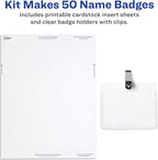 Avery Customizable Name Badges, Clip Style, 50 Total - Image 3