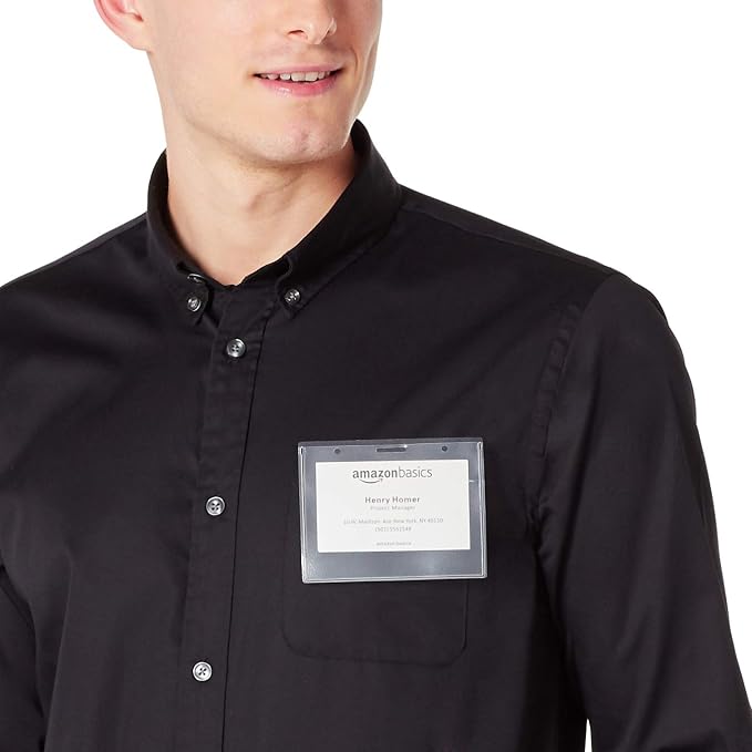Amazon Basics Horizontal Magnetic Name Badge Holders - Image 8